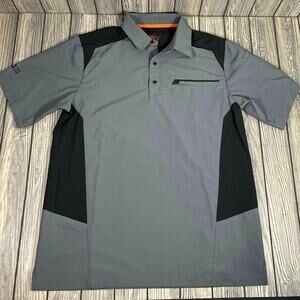 5.11 Tactical Men Gray Polo Bowling Shirt Sz M TLBUN-3410‎ Vented Relaxed Fit